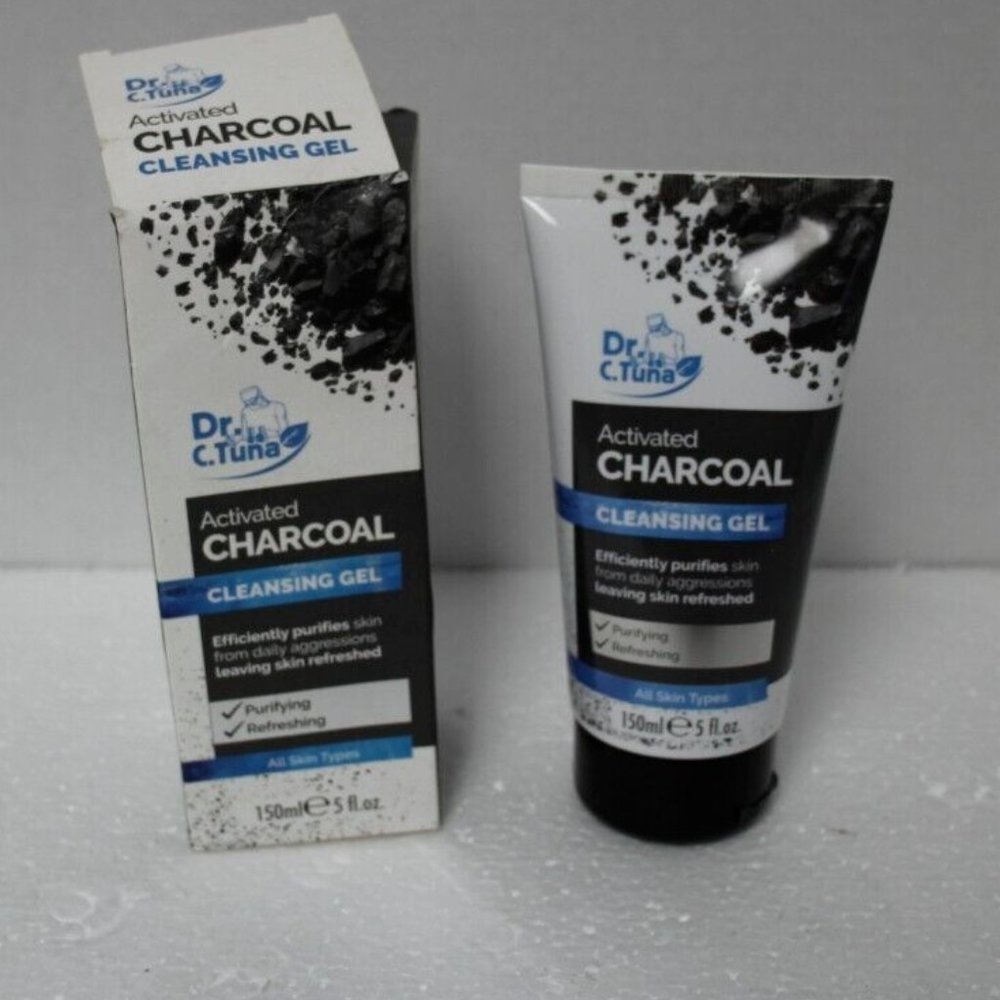 Dr. C. Tuna Activated Charcoal cleansing gel 5 fl oz purifying refreshing face
